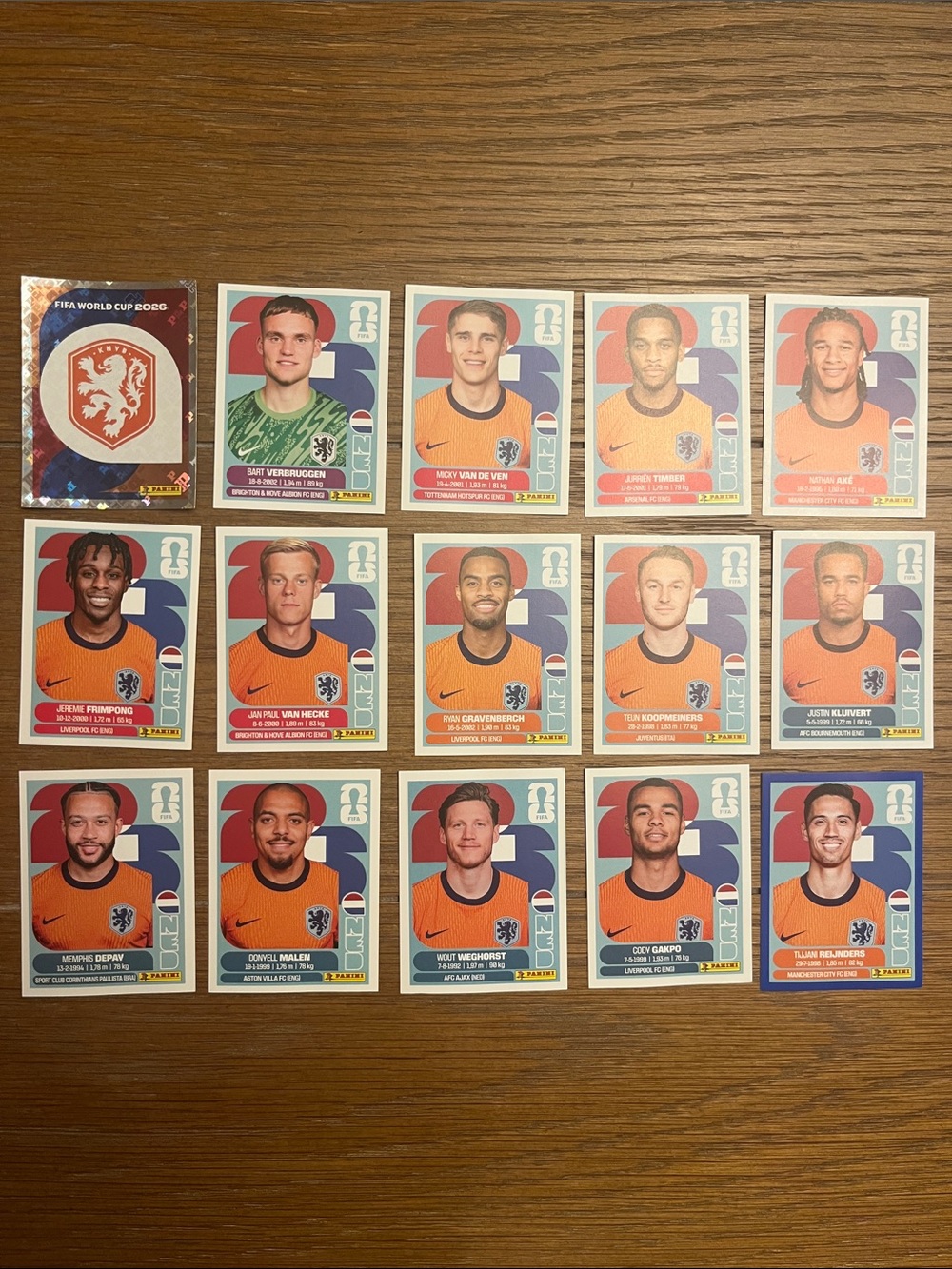 Panini Netherlands FIFA Stickers -